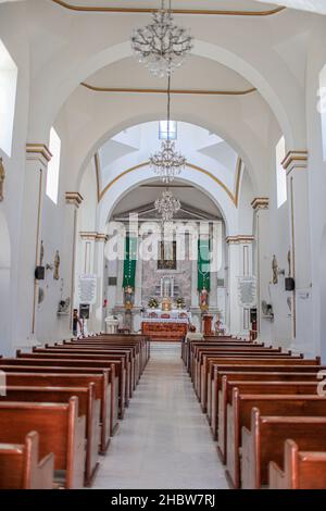 Der Tempel oder die Pfarrei unserer Lieben Frau von Guadalupe ist das größte katholische Gebäude in der Stadt Altar, Sonora im Norden von Sonora, Mexiko. Katholische Kirche. © (© Foto: LuisGutierrez / NortePhoto.com) © El templo o parroquia de Nuestra Señora de Guadalupe es el Mayor edificio Católico de la Villa de Altar, Sonora ubicado en el norte de Sonora, México. Iglesia Católica.© (© Foto: LuisGutierrez/NortePhoto.com) © Stockfoto