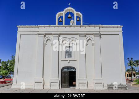 Der Tempel oder die Pfarrei unserer Lieben Frau von Guadalupe ist das größte katholische Gebäude in der Stadt Altar, Sonora im Norden von Sonora, Mexiko. Katholische Kirche. © (© Foto: LuisGutierrez / NortePhoto.com) © El templo o parroquia de Nuestra Señora de Guadalupe es el Mayor edificio Católico de la Villa de Altar, Sonora ubicado en el norte de Sonora, México. Iglesia Católica.© (© Foto: LuisGutierrez/NortePhoto.com) © Stockfoto