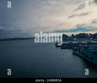 MV Astérix auf der HMC Dockyard Halifax Stockfoto