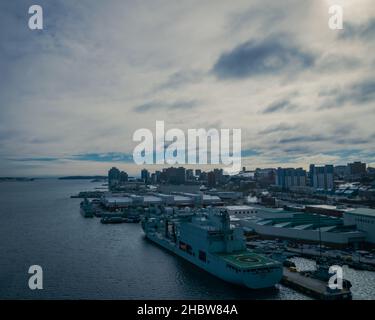 MV Astérix auf der HMC Dockyard Halifax Stockfoto