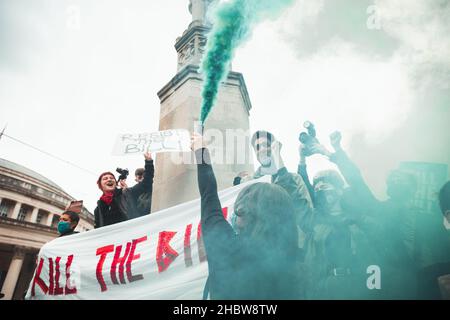 Protest - Tötet Den Gesetzentwurf Stockfoto