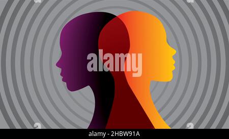 Stimmung im Leben. Vektorgrafik. EPS10. Stock Vektor