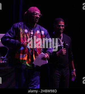 22. Oktober 2021: Snoop Dogg und Jamie Foxx während der 50th-Geburtstagsparty von Snoop Dogg, veranstaltet von Jamie Foxx im Magnolia in San Diego, Kalifornien, am Freitag, den 22nd. Oktober 2021 (Bildquelle: © Rishi DekaZUMA Press Wire) Stockfoto