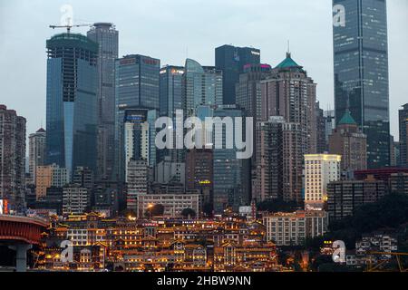 Panoramablick auf Chongqing Gebäude Stockfoto
