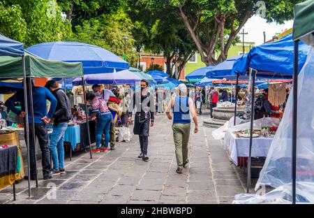 Traditionelle Märkte in der Stadt Puebla, Mexiko Stockfoto