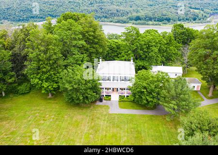 Lansing Manor, New York Power Authority, Blenheim, NY Stockfoto