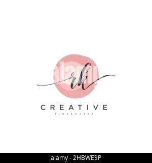RK erste Handschrift minimalistischen geometrischen Logo Vorlage Vektor-Kunst, Logo für Business-Schönheit, Mode und andere Kunst Stock Vektor