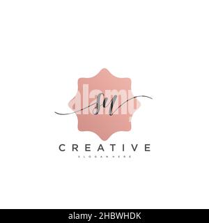 SU anfängliche Handschrift minimalistische geometrische Logo Vorlage Vektor-Kunst, Logo für Business-Schönheit, Mode und andere Kunst Stock Vektor