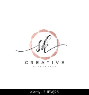 SK Initial Handschrift minimalistische geometrische Logo Vorlage Vektor-Kunst, Logo für Business-Schönheit, Mode und andere Kunst Stock Vektor