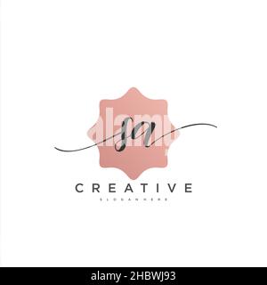 SA erste Handschrift minimalistischen geometrischen Logo Vorlage Vektor-Kunst, Logo für Business-Schönheit, Mode und andere Kunst Stock Vektor