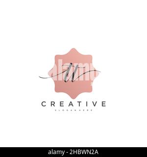 TT erste Handschrift minimalistische geometrische Logo Vorlage Vektor-Kunst, Logo für Business-Schönheit, Mode und andere Kunst Stock Vektor