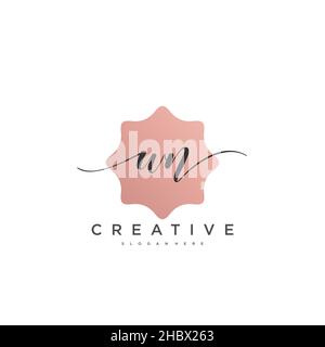 WN Initial Handschrift minimalistische geometrische Logo Vorlage Vektor-Kunst, Logo für Business-Schönheit, Mode und andere Kunst Stock Vektor
