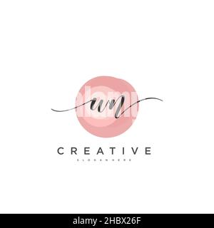 WN Initial Handschrift minimalistische geometrische Logo Vorlage Vektor-Kunst, Logo für Business-Schönheit, Mode und andere Kunst Stock Vektor