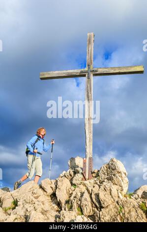 Wandertour rund um Kanzelwand im Kleinwalsertal Stockfoto