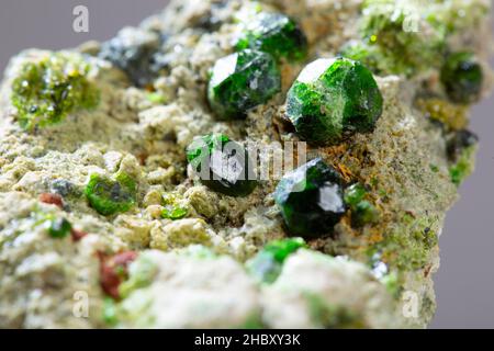 Mineral Probe Stein Gesteinsgeologie Edelstein Kristall Stockfoto