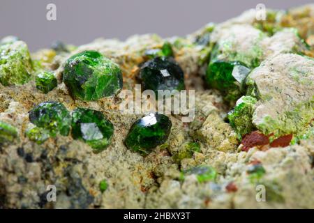 Mineral Probe Stein Gesteinsgeologie Edelstein Kristall Stockfoto