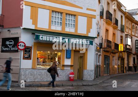 Handwerkliche Bäckerei in Sevilla, Spanien. Stockfoto