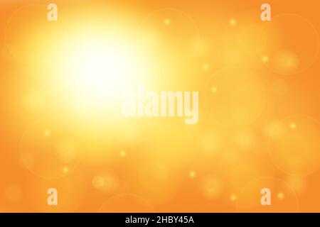 Orangefarbener Hintergrund mit einem herrlichen Sonneneinbruch Stockfoto