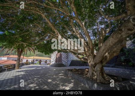 Ermita de la Immaculada Concepcion, Bergdorf Masca im Teno-Gebirge, Masca, Masca, Teneriffa, Spanien Stockfoto