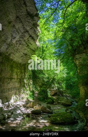 Orfento River Canyon, Caramanico Terme, Provinz Pescara, Italien Stockfoto