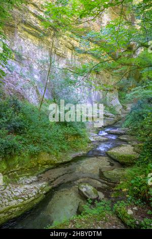 Orfento River Canyon, Caramanico Terme, Provinz Pescara, Italien Stockfoto