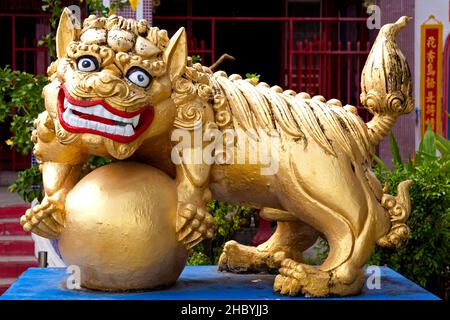 Chinesischer Tempel Sanjao Sam San, Phuket, Thailand Stockfoto