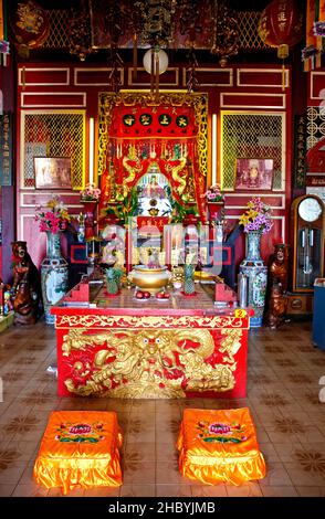 Chinesischer Tempel Sanjao Sam San, Phuket, Thailand Stockfoto