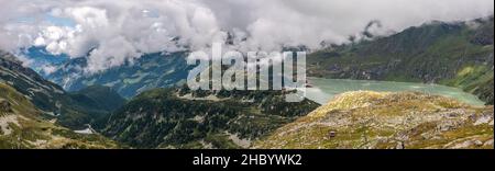 Panoramalandschaft des Tauernmoosees im Nationalpark hohe Tauern, Österreich Stockfoto