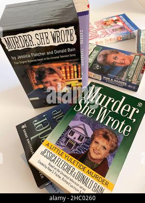 Angela Lansbury spielte in der erfolgreichen Fernsehserie „Murder, She Driet“, die zu DVDs und Büchern führte, USA Stockfoto