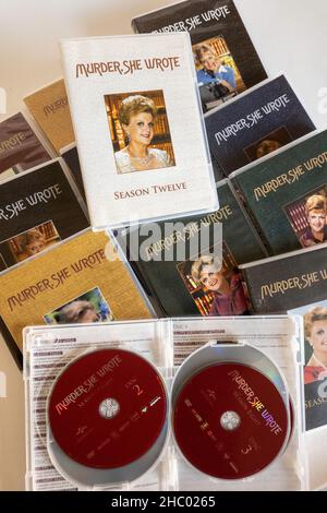 Angela Lansbury spielte in der erfolgreichen Fernsehserie „Murder, She Driet“, die zu DVDs und Büchern führte, USA Stockfoto