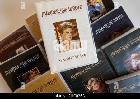 Angela Lansbury spielte in der erfolgreichen Fernsehserie „Murder, She Driet“, die zu DVDs und Büchern führte, USA Stockfoto