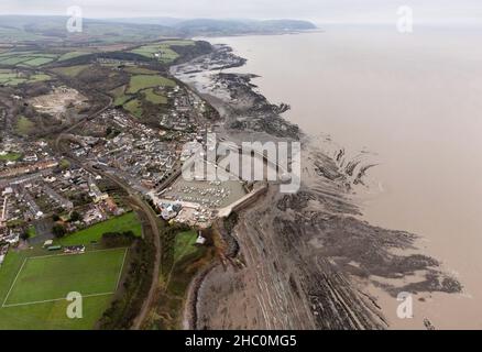 Jurassic Coast at Watchet, Somerset, England Stockfoto