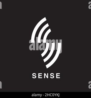 S-Logo. Sonardesign auf Briefbasis Stock Vektor
