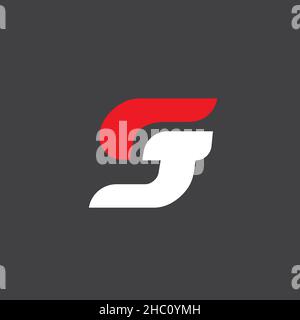 SG-Monogramm kann für allgemeine Zwecke wie Modemarke oder Bekleidung, Fitness oder Fitnessstudio, Soort oder esport-Team, etc. Verwendet werden Stock Vektor