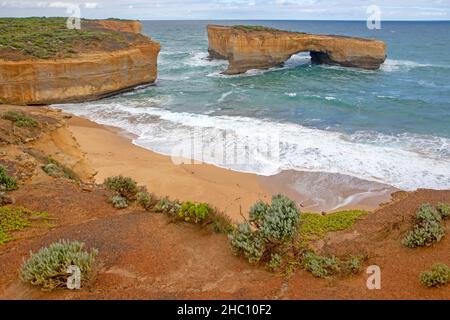 London Bridge, entlang der Great Ocean Road Stockfoto