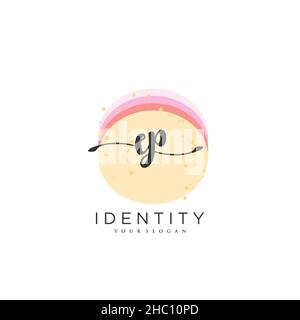 EP Handschrift Logo Vektor Kunst der ersten Unterschrift, Hochzeit, Mode, jewerly, Boutique, Blumen und botanische mit kreativer Vorlage für jedes Unternehmen Stock Vektor