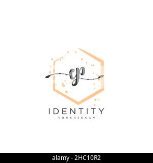 EP Handschrift Logo Vektor Kunst der ersten Unterschrift, Hochzeit, Mode, jewerly, Boutique, Blumen und botanische mit kreativer Vorlage für jedes Unternehmen Stock Vektor