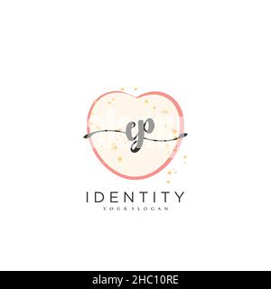 EP Handschrift Logo Vektor Kunst der ersten Unterschrift, Hochzeit, Mode, jewerly, Boutique, Blumen und botanische mit kreativer Vorlage für jedes Unternehmen Stock Vektor