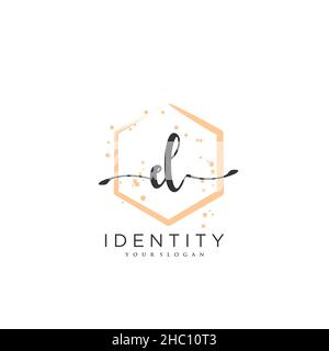 EL Handschrift Logo Vektor Kunst der ersten Unterschrift, Hochzeit, Mode, jewerly, Boutique, Blumen und botanische mit kreativer Vorlage für jedes Unternehmen Stock Vektor