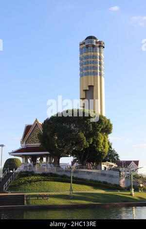Fotografische Aufnahmen aus dem Nordosten Thailands, aufgenommen in buddhistischen Tempeln in und um ROI et, der kulturellen Hauptstadt Isaans. Stockfoto