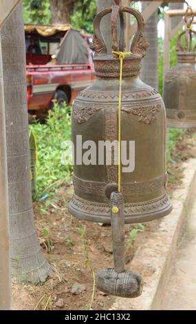 Fotografische Aufnahmen aus dem Nordosten Thailands, aufgenommen in buddhistischen Tempeln in und um ROI et, der kulturellen Hauptstadt Isaans. Stockfoto