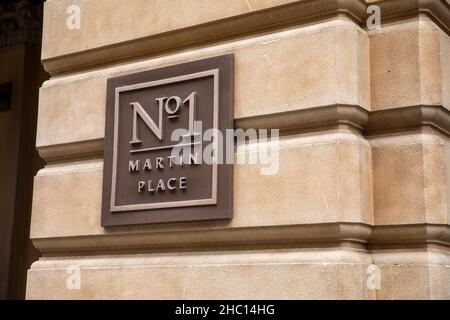 No 1 Martin Place im Stadtzentrum von Sydney, NSW, Australien Stockfoto