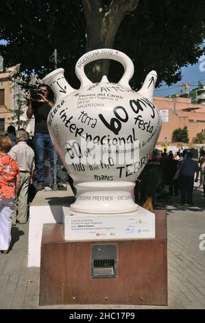 Internationale Messe für Keramik und Keramik in Argentona in der Region Maresme der Provinz Barcelona, Katalonien, Spanien Stockfoto