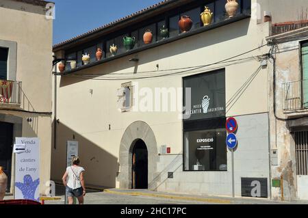 Museum für Krug und Keramik in Argentona in der Region Maresme der Provinz Barcelona, Katalonien, Spanien Stockfoto