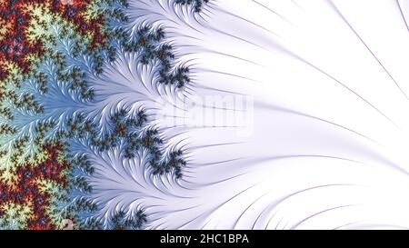 Farbe erstaunlich fraktalen Hintergrund Muster Blume, verschiedene Formen und Farben, grafische Elemente für Design und Dekoration. 3D Rendern Stockfoto