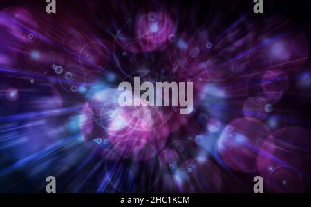 Abstraktes Licht und Blasen Textur Hintergrund Stockfoto