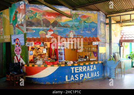 Nicaragua Granada Las Isletas de Granada - Inselchen von Granada - Lebensmittelgeschäft Fährstation Stockfoto