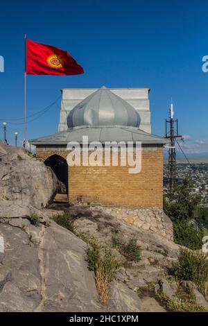 Dom Babura Haus von Babur auf dem Sulaiman-Too Hügel in Osch, Kirgisistan Stockfoto