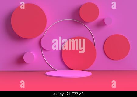 Der farbenfrohe 3D Rendering-Hintergrund Stockfoto