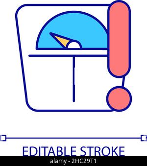 RGB-Farbsymbol mit extremem Gewichtsverlust Stock Vektor